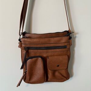 Ardene multi-pocket cross body bag with adjustable straps